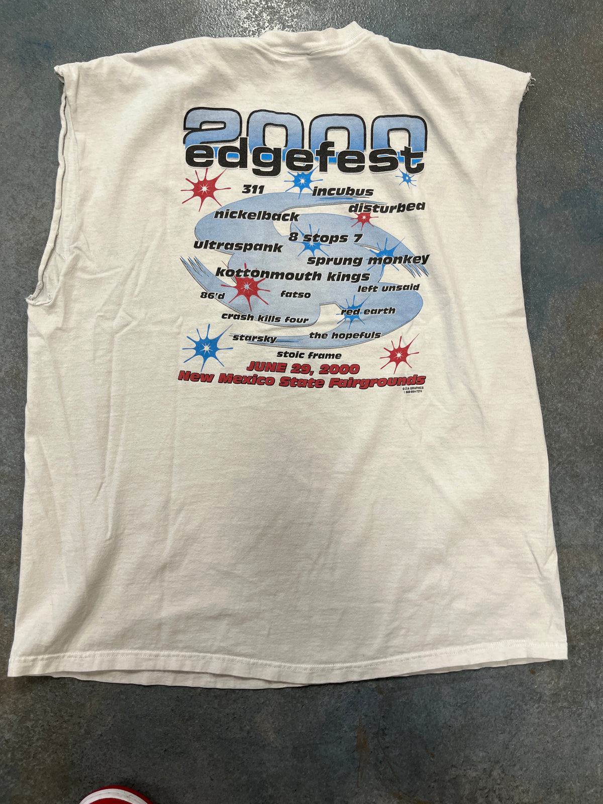 "2000 Edge Fest" White Tee B38