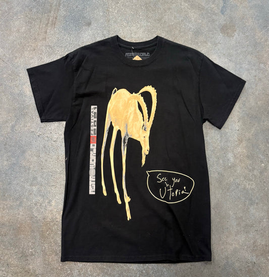 Astro world AuThe GOATAu Black Tee B43