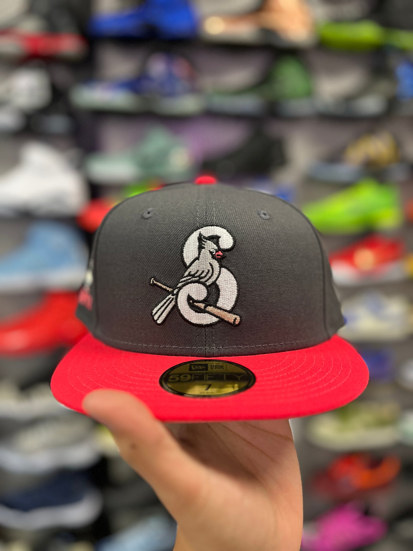 New Era Springfield Cardinals Graphite MiLB x Staple Collection 59FIFTY Fitted Hat (I)