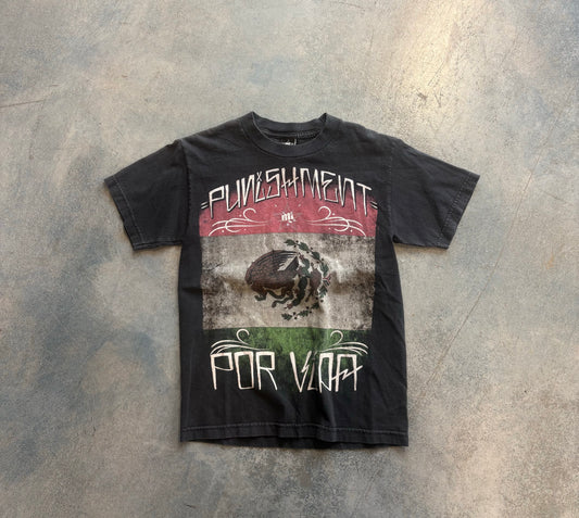 :PUNISHMENT POR VIDA" Black Tee OTF