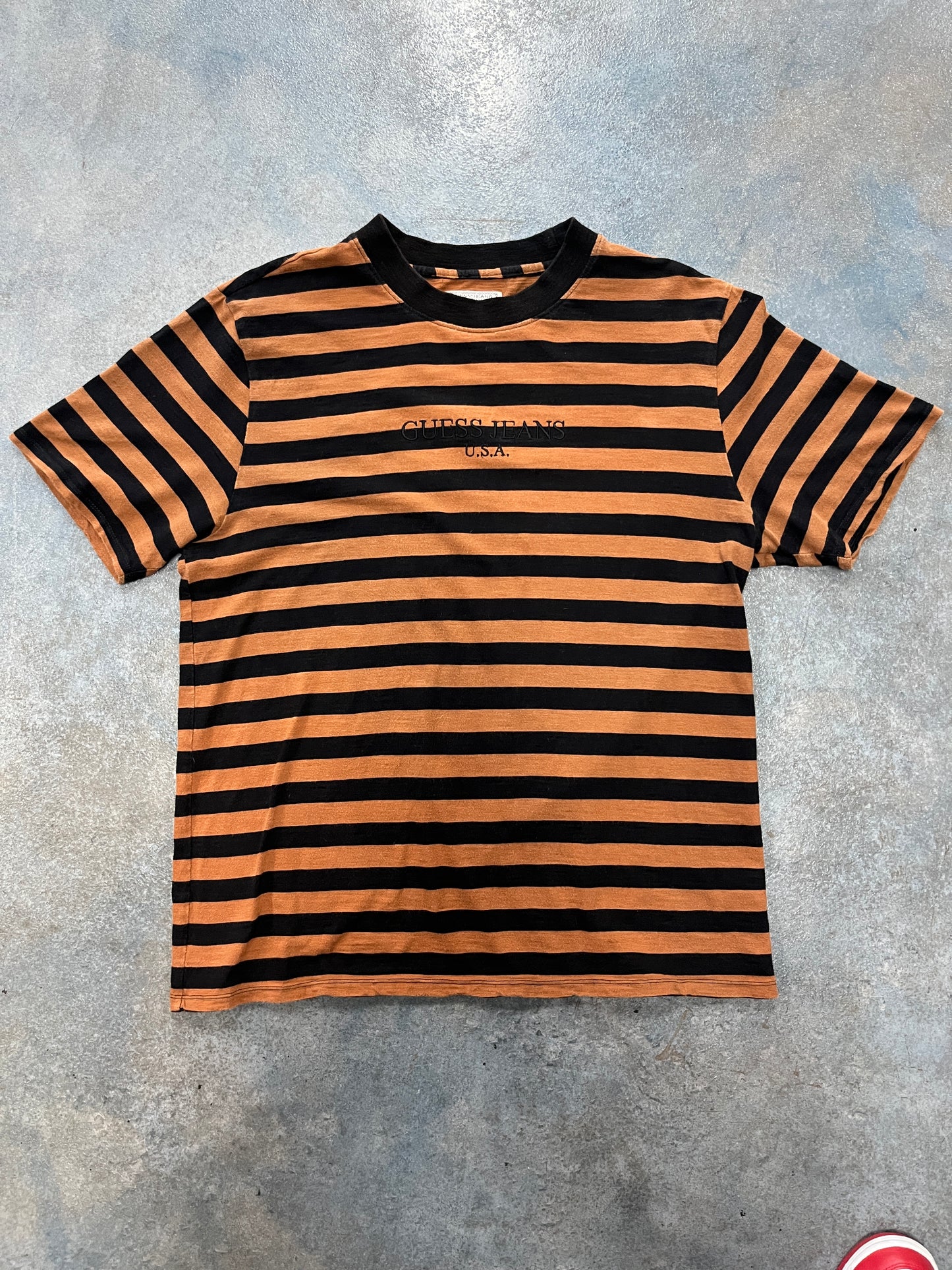 VTG GUESS USA Stripped Brown Tee OTF