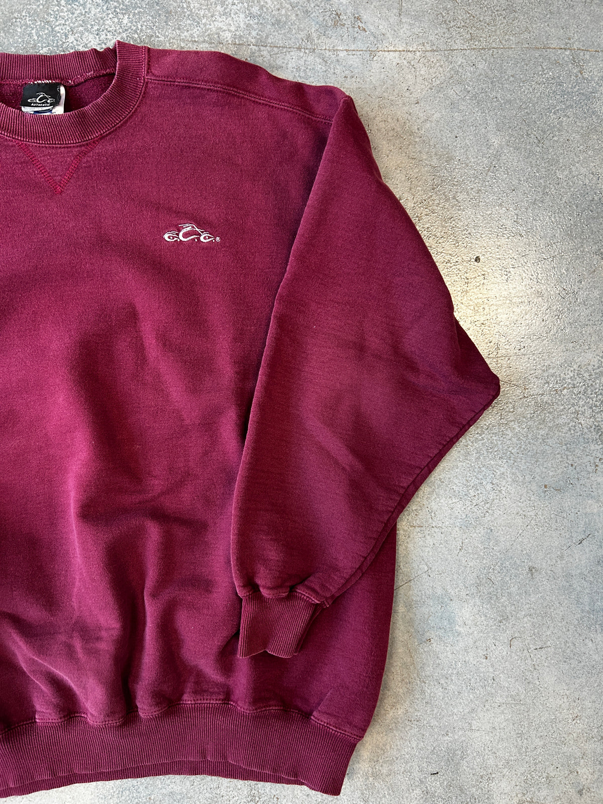 Vintage Maroon Orange County Pullover