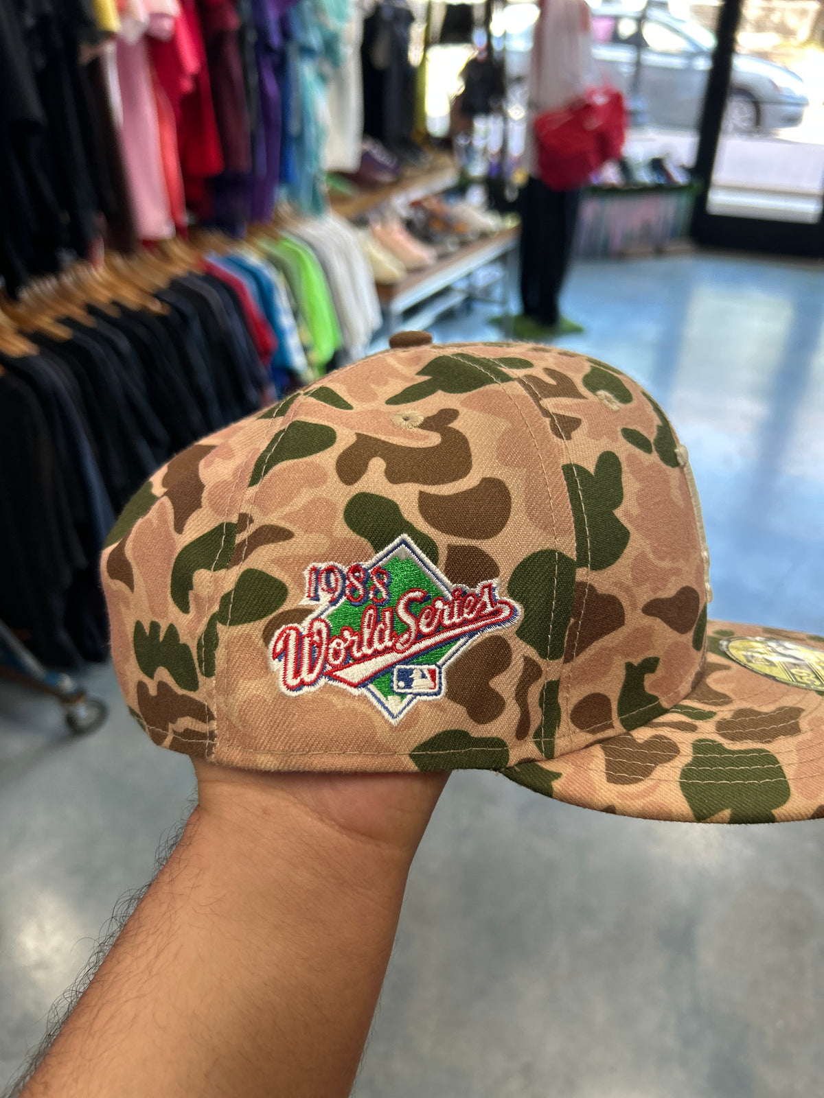 New Era LA Dodgers 59FIFTY Camo Fitted Hat 7 5/8 (R)