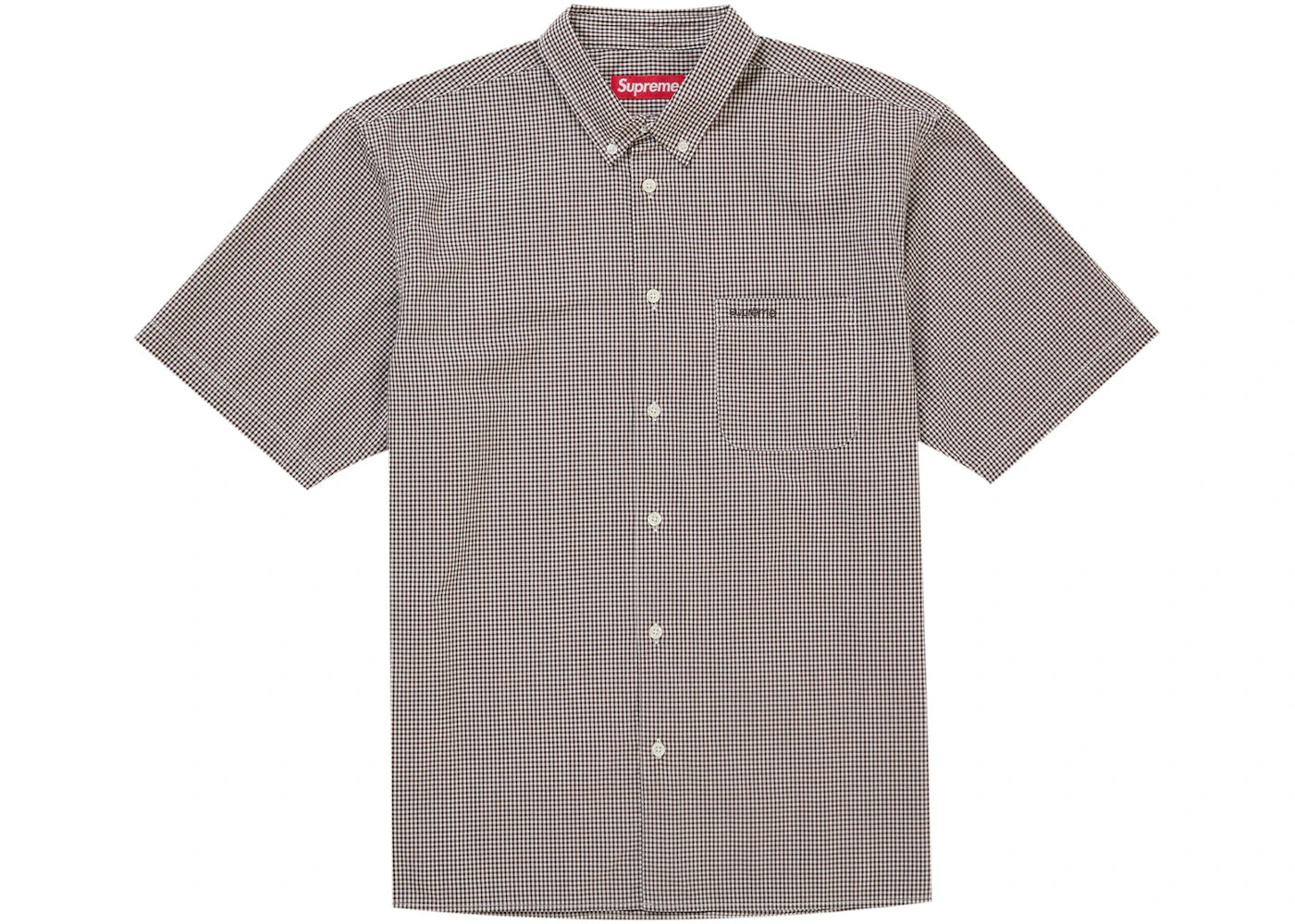 Supreme Gingham S/S Shirt (SS26) Brown B57