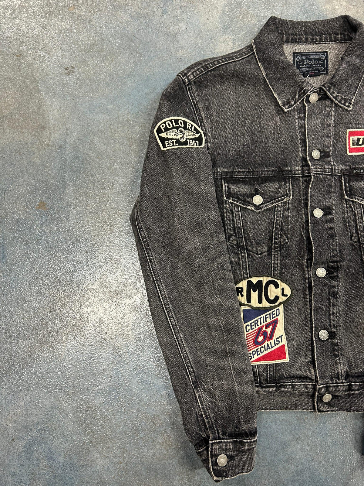 Vintage Polo Ralph Lauren Denim Jacket 1967 Black
