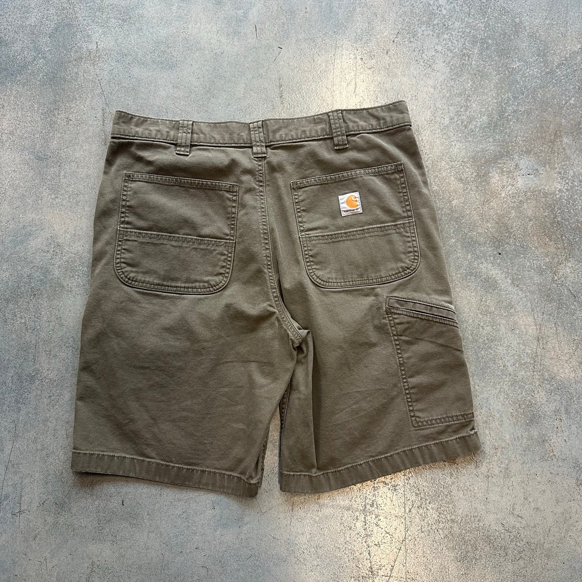 Carhartt Relaxed Fit Green Carpenter Jorts OTF 36W (RZ)