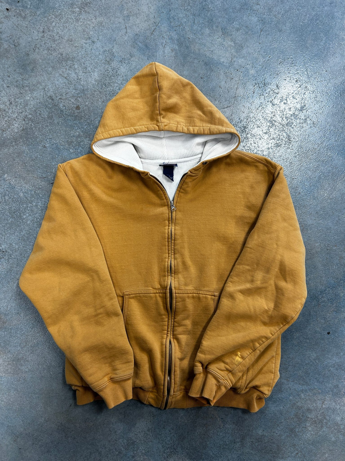 Vintage Champs Sports Thermal Lined Khaki Zip Up