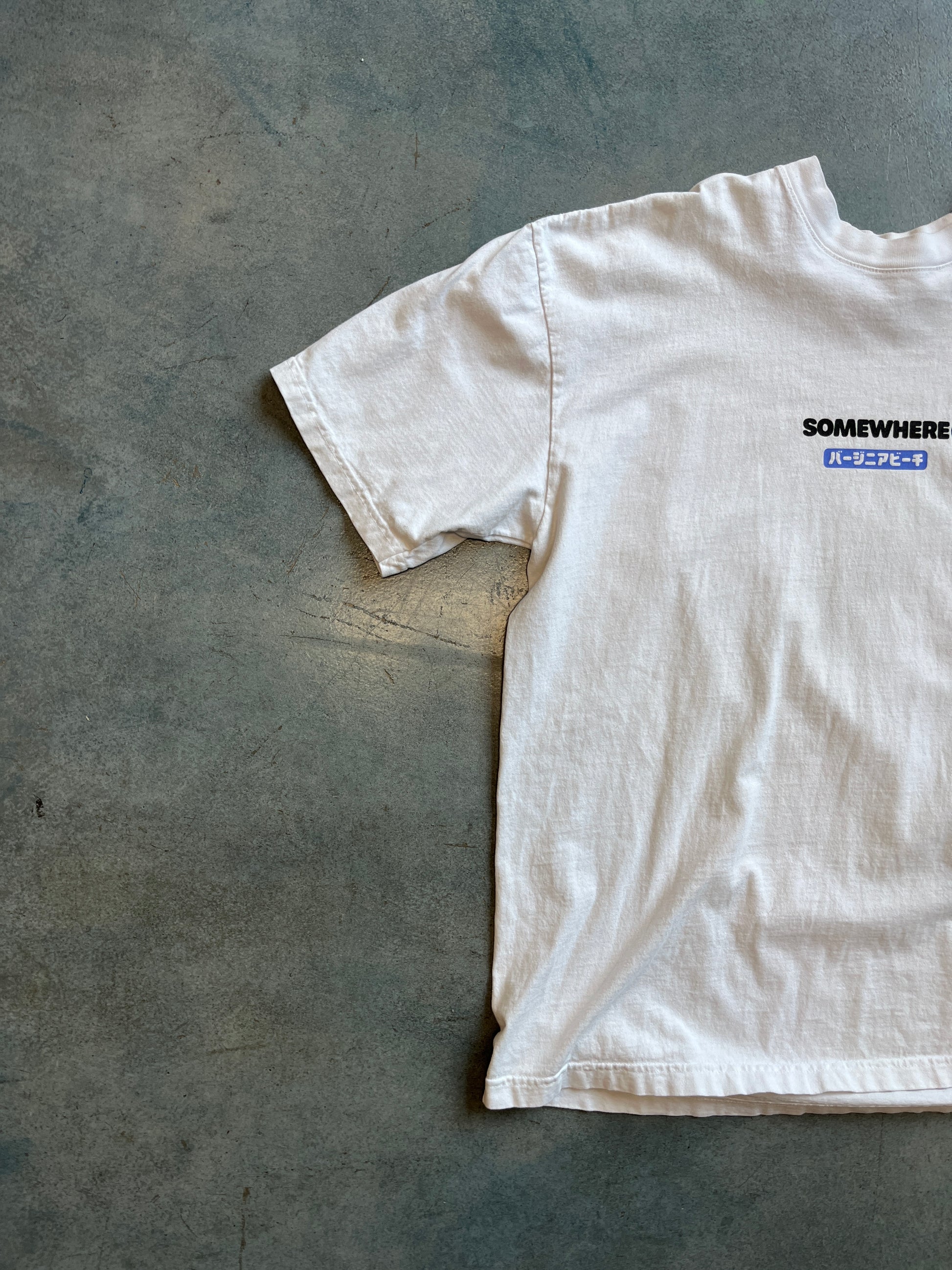 Somewhere White Tee OTF