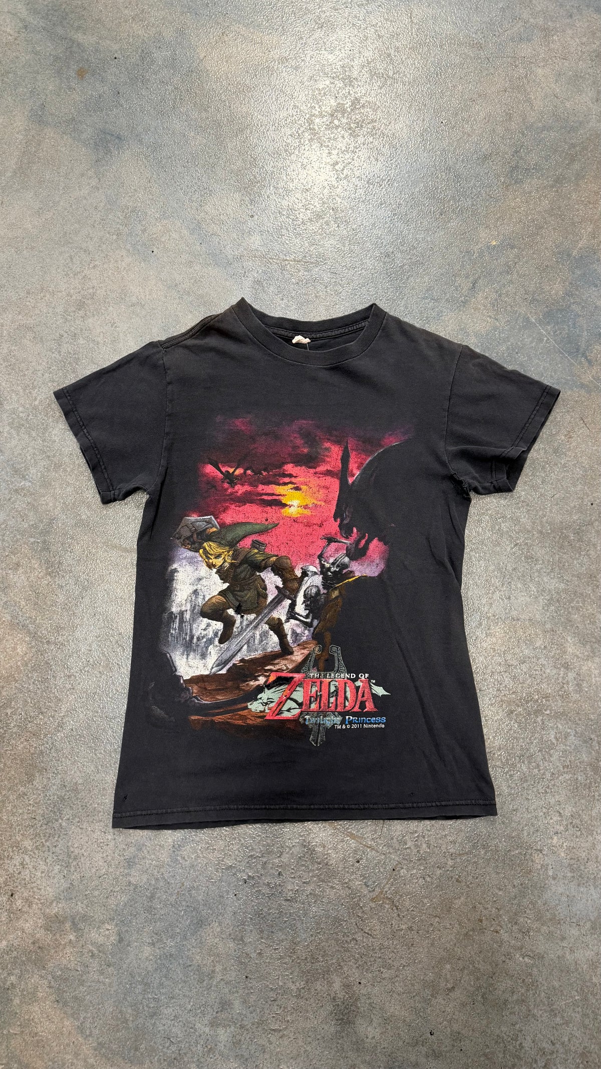 Vintage 2011 The Legend Of Zelda Twilight Princess Black Tee