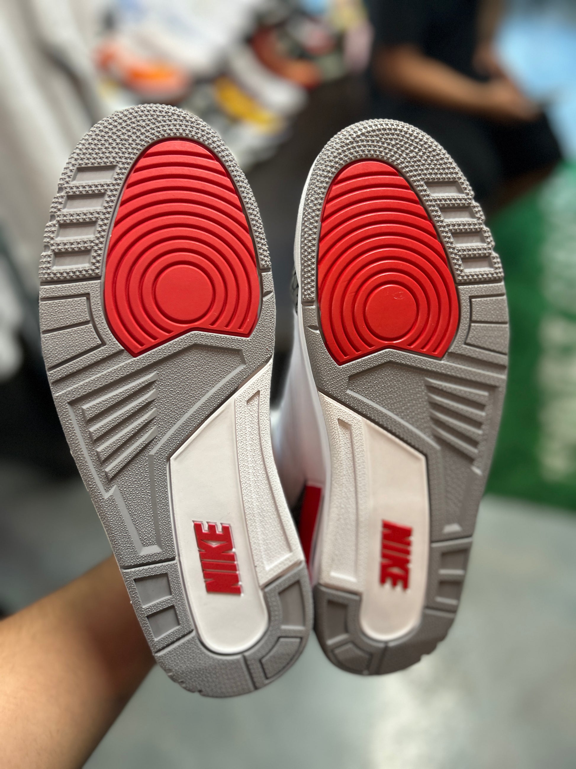 Jordan 3 Retro Fire Red (2022) Tried On (LC)