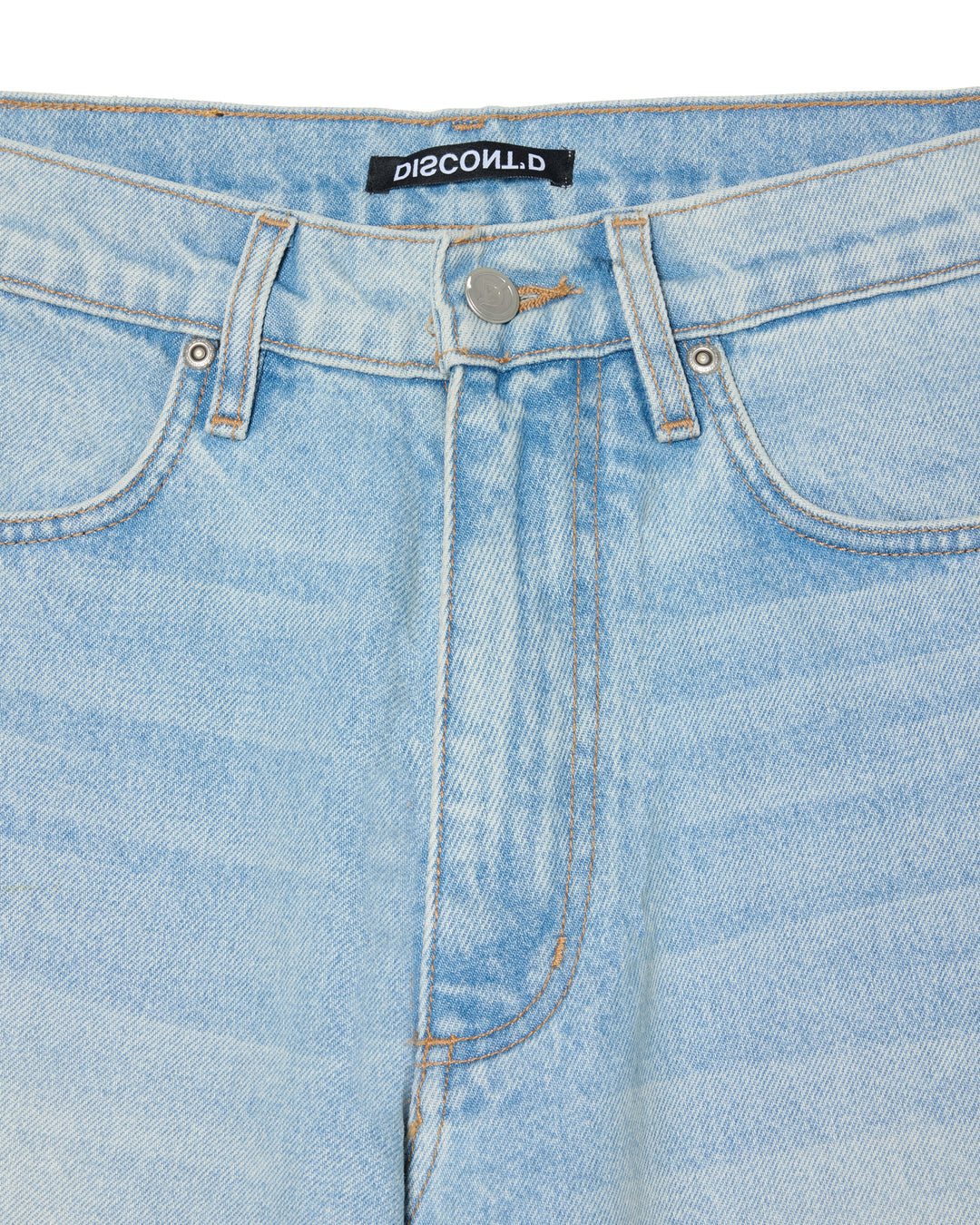 Discont'd Light Blue Baggy Jeans 38w