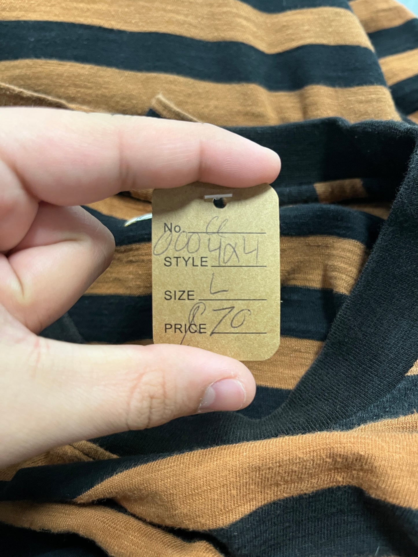 VTG GUESS USA Stripped Brown Tee OTF