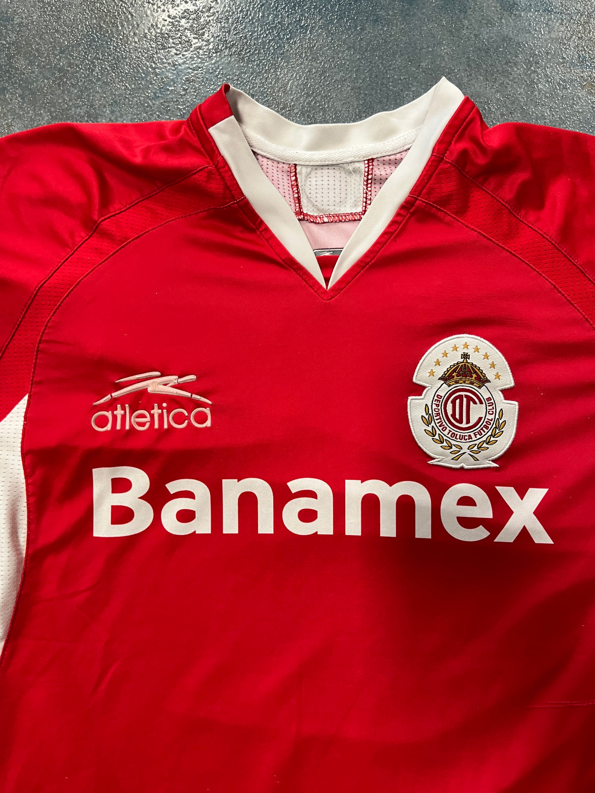 Toluca Diablos Rojos #10 Sinha Rare Liga MX Red White Jersey