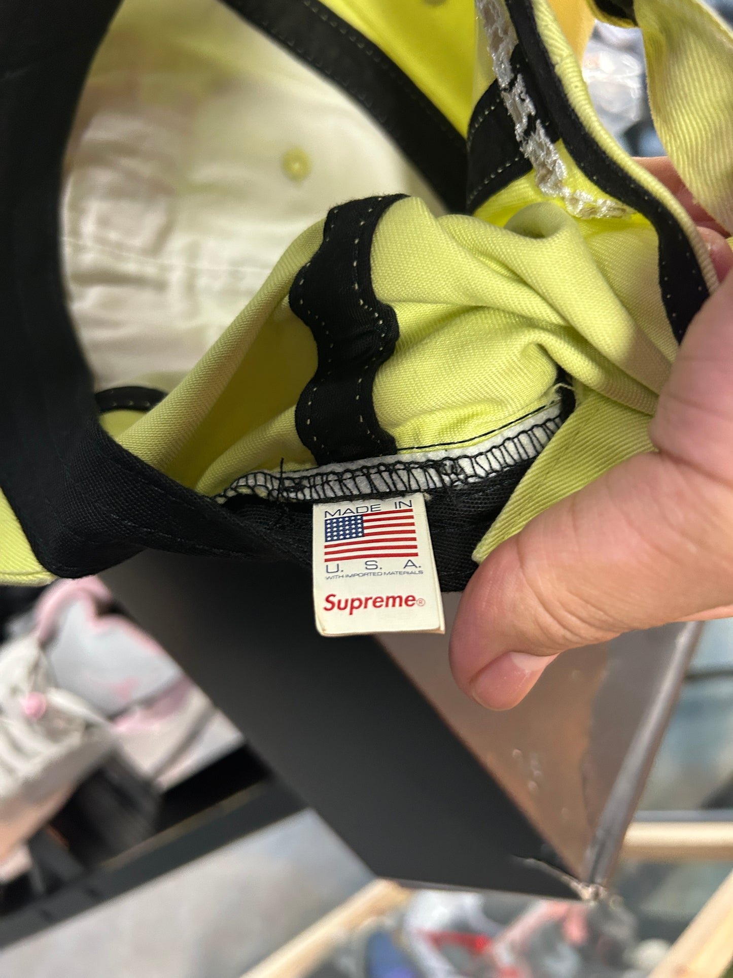 Supreme Splatter 6-Panel Bright Green OTF