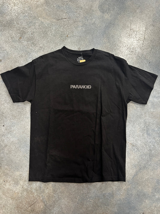 Anti Social Social Club "Paranoid" Black Tee (Z) OTF