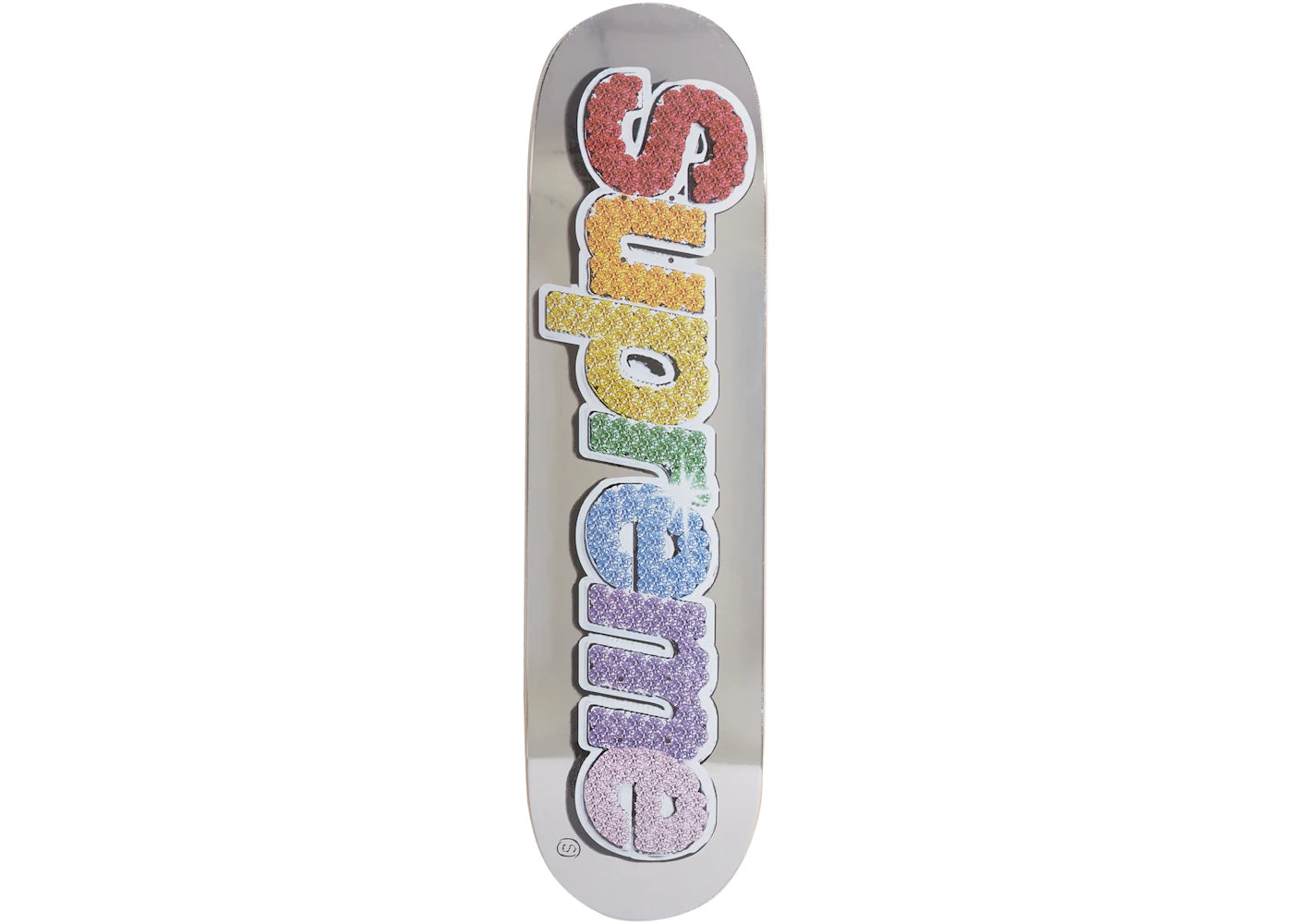 Supreme Bling Box Logo Skateboard Deck Platinum (LA)