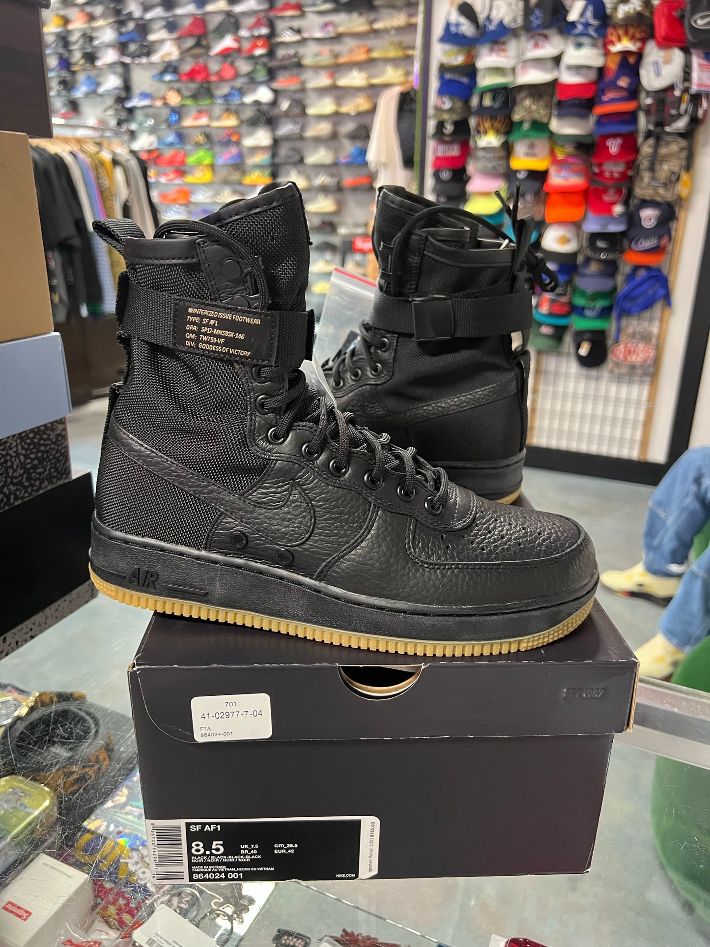Nike SF Air Force 1 Black Gum (No Bag) (2017)