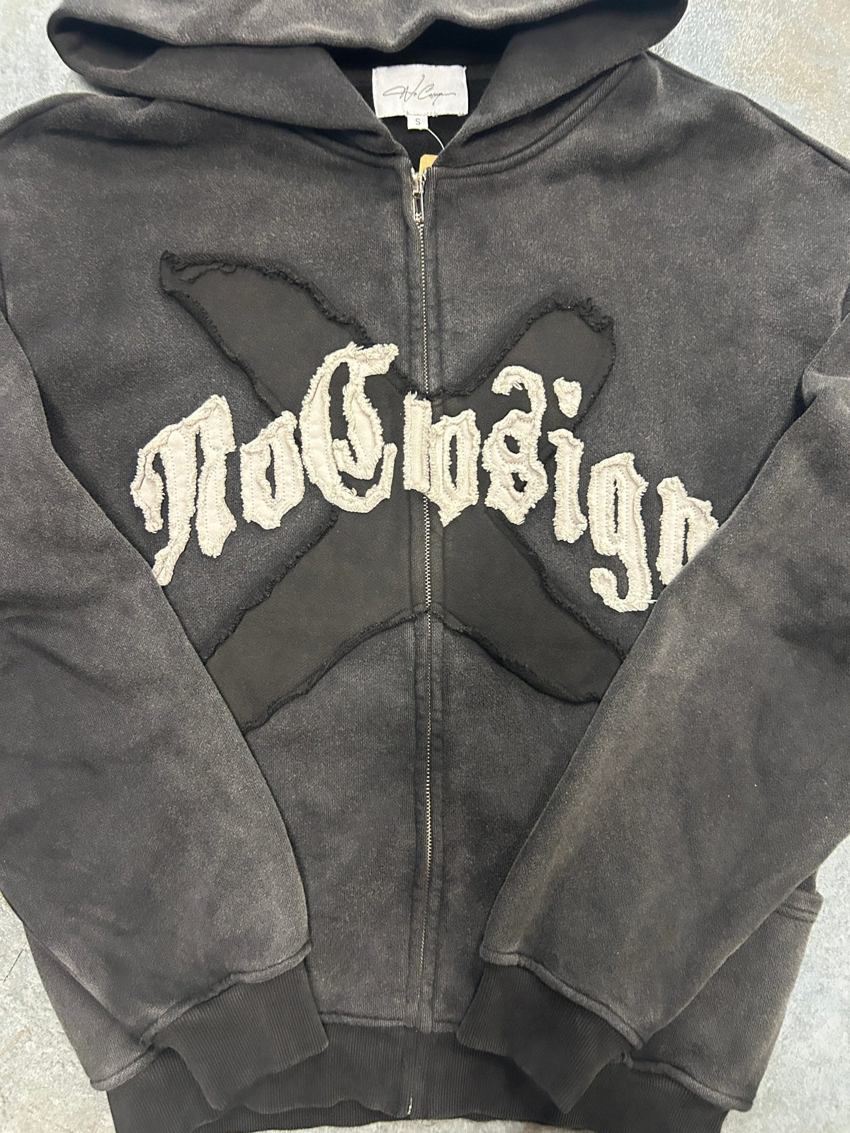 No Cosign Shadow Banned Black Zip Up