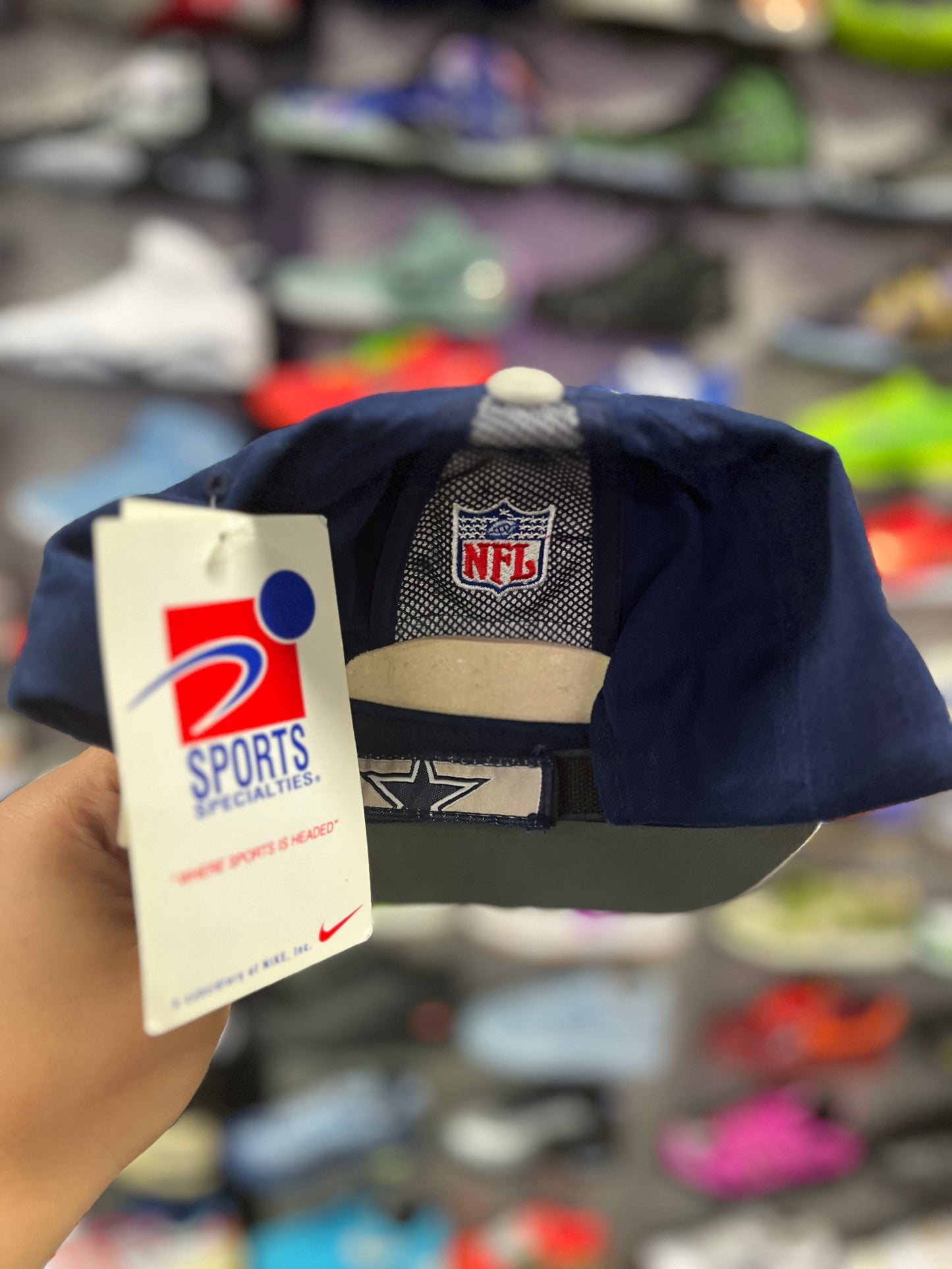 Vintage Dallas Cowboys Sports Specialties Pro Line NFL Blue Strapback Hat (I)