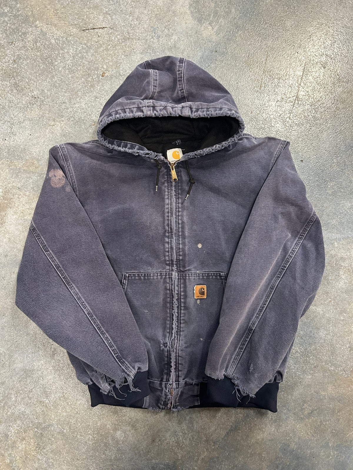 Vintage Carhartt Navy Blue Faded Jacket