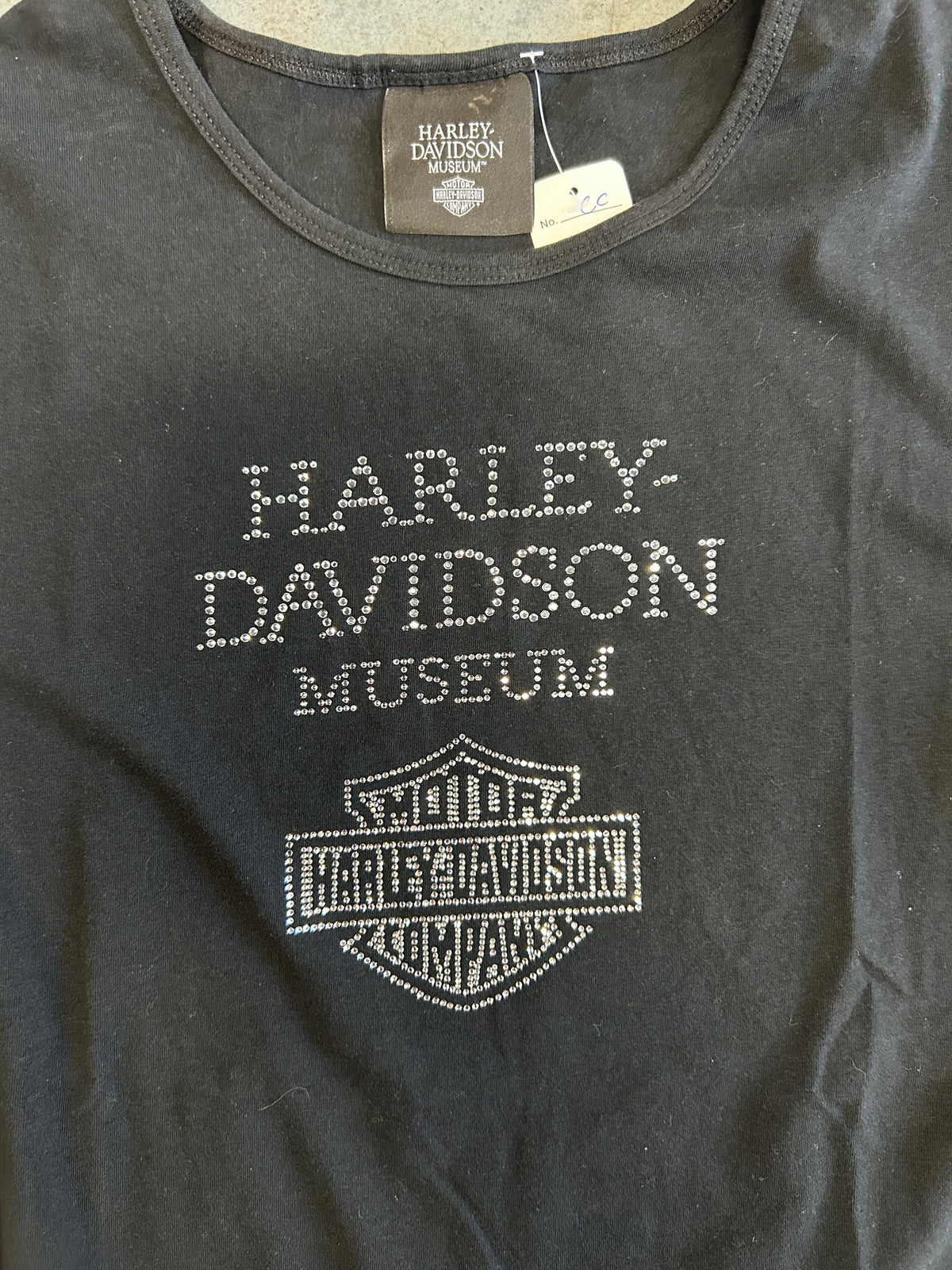 Women's Harley Davidson Museum Crystal Black Tee