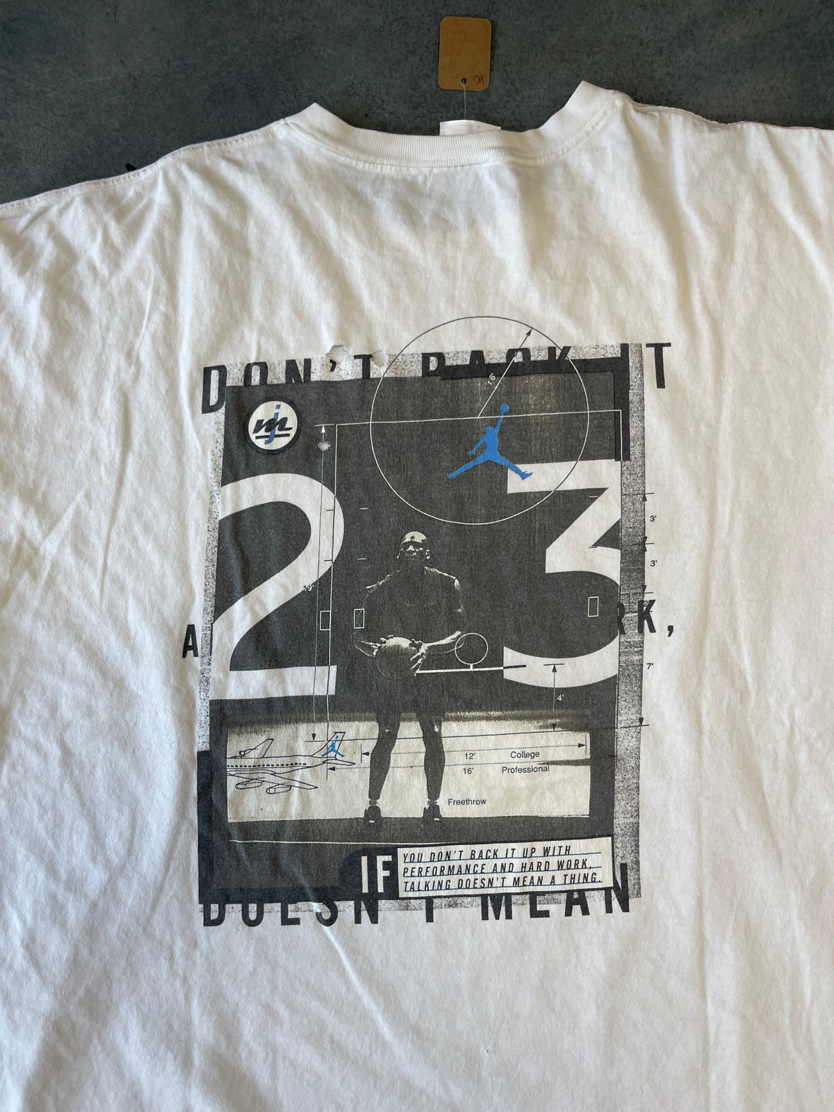 Nike MJ Nike White Tee (YC) B38