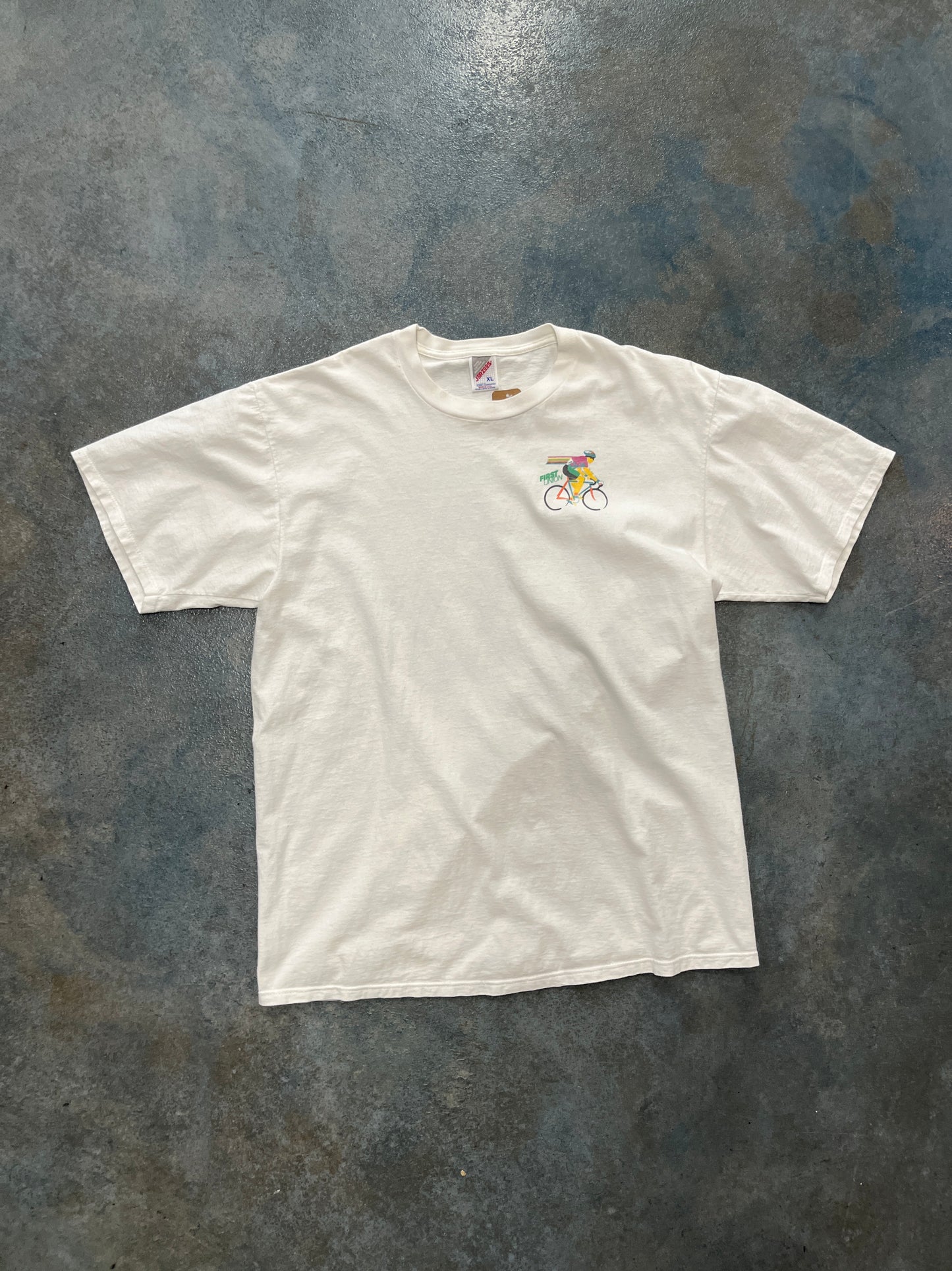 Vintage Tour DuPont 95 Americas Premier Cycling Event White T-Shirt OTF