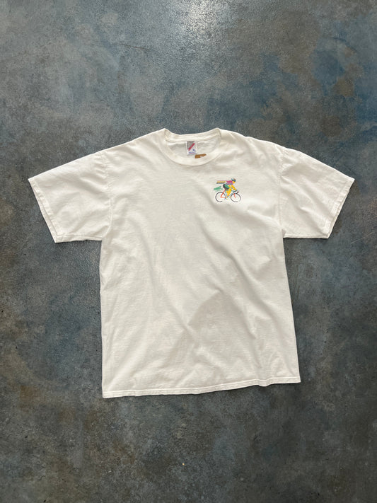 Vintage Tour DuPont 95 Americas Premier Cycling Event White T-Shirt OTF