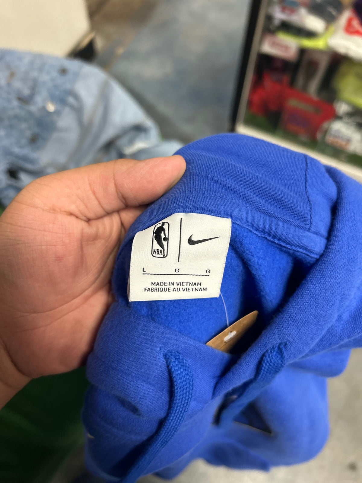 Nike Dallas Mavericks Club Fleece Pullover Hoodie Blue