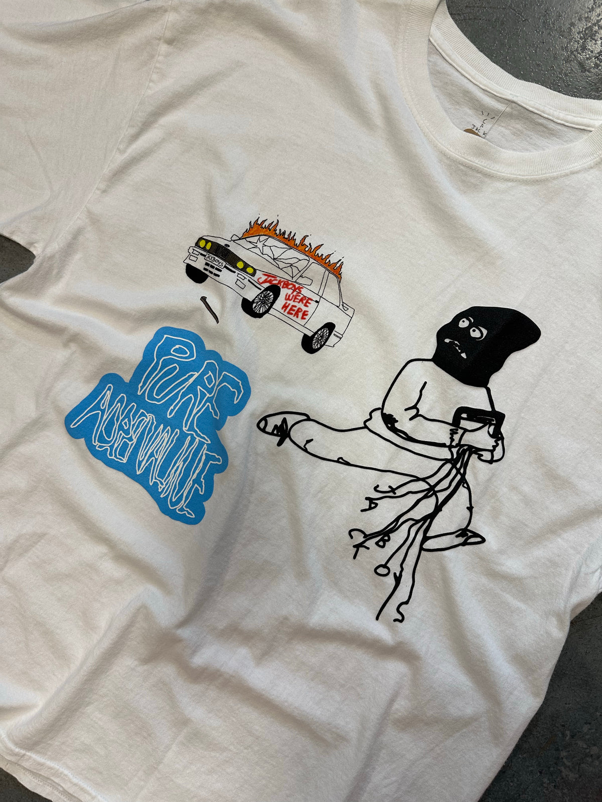 Travis Scott JACKBOYS Mask On T-shirt White