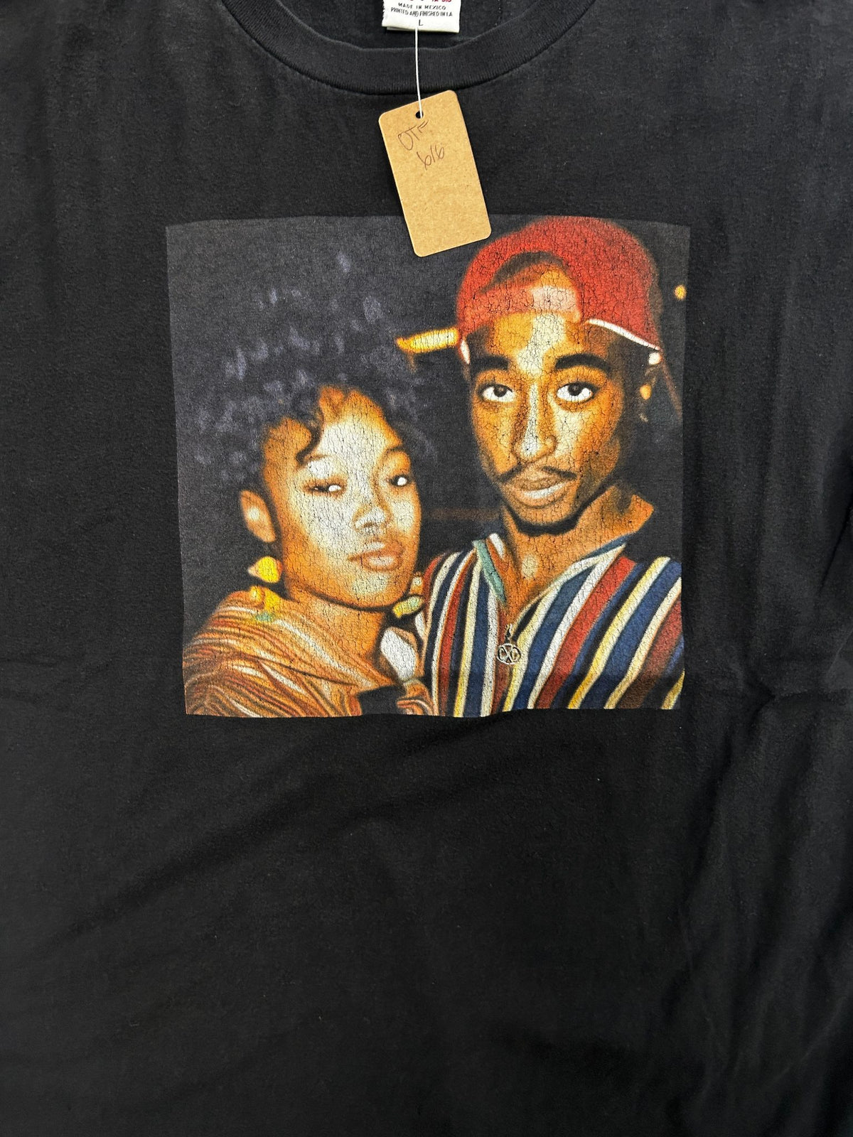 Vintage Picture Tupac Black Tee