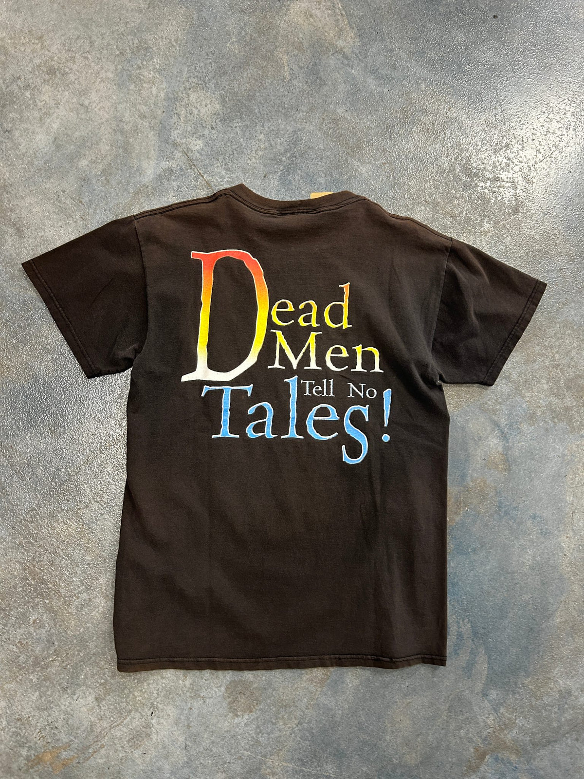 Vintage Disneyland Pirates Of The Caribbean Brown Tee