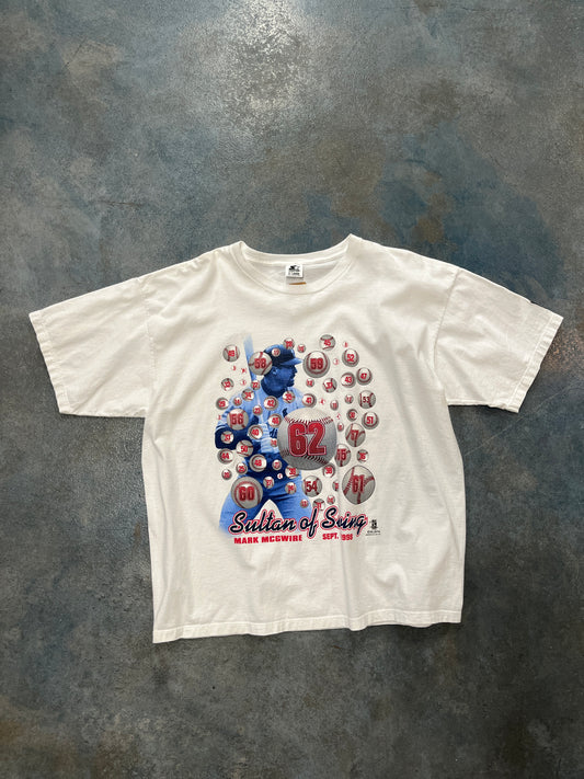 Vintage Starter Mark Mcgwire Sultan Of Swing Graphic T-Shirt OTF