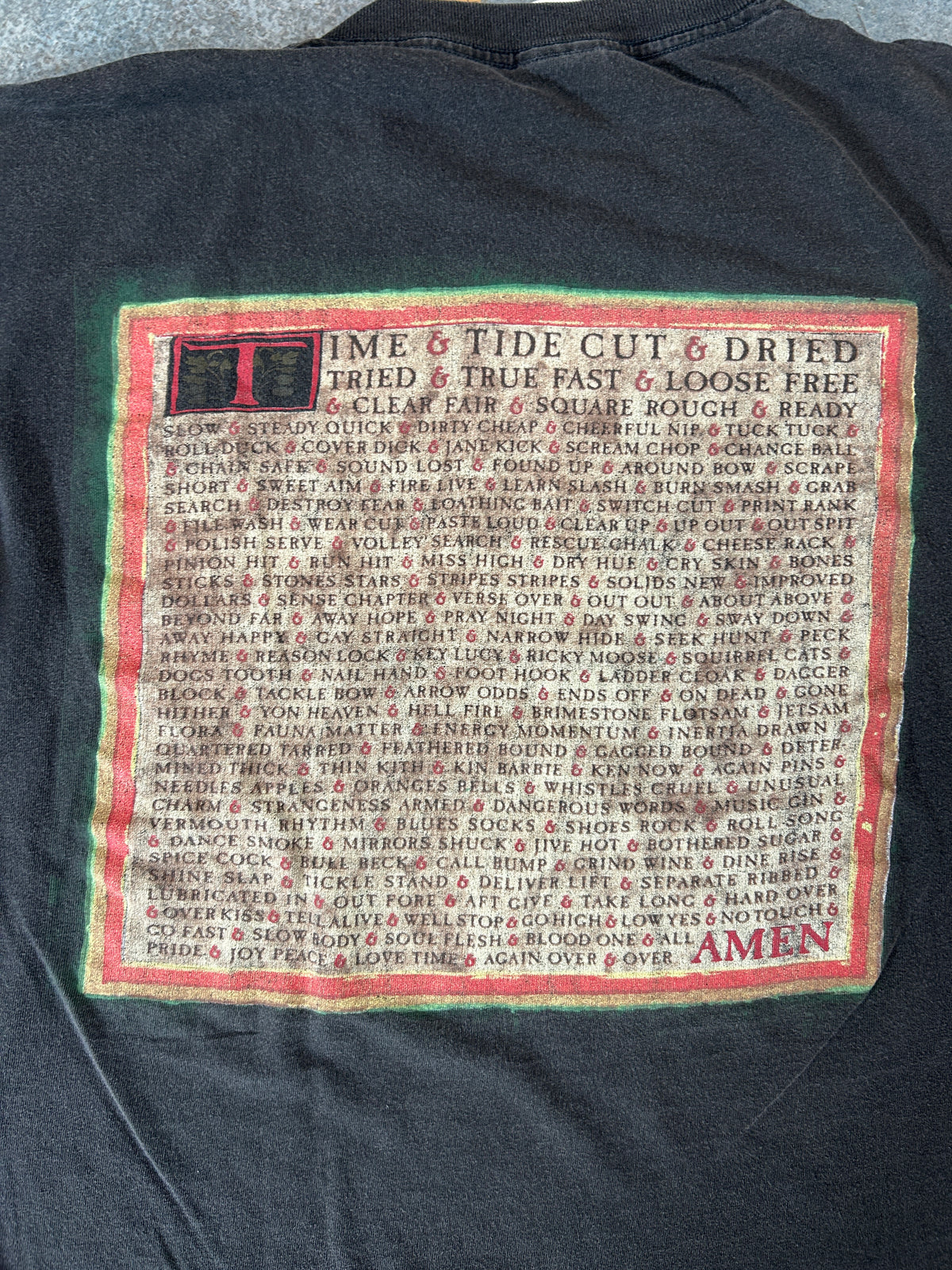 Vintage Rush Counterparts Shirt 1993 1994 Tour Band Tee 90s Faded Tortoise Hare (SC) B66