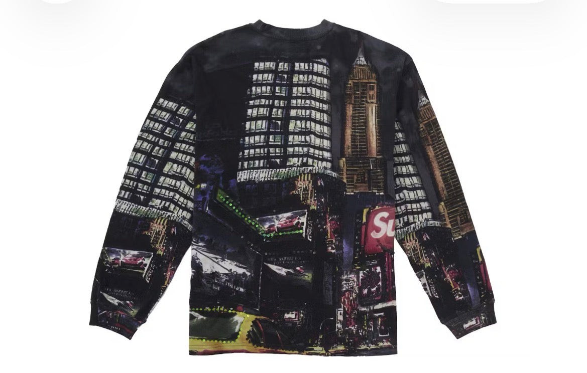 Supreme Skyline Sequin L/S Top Night