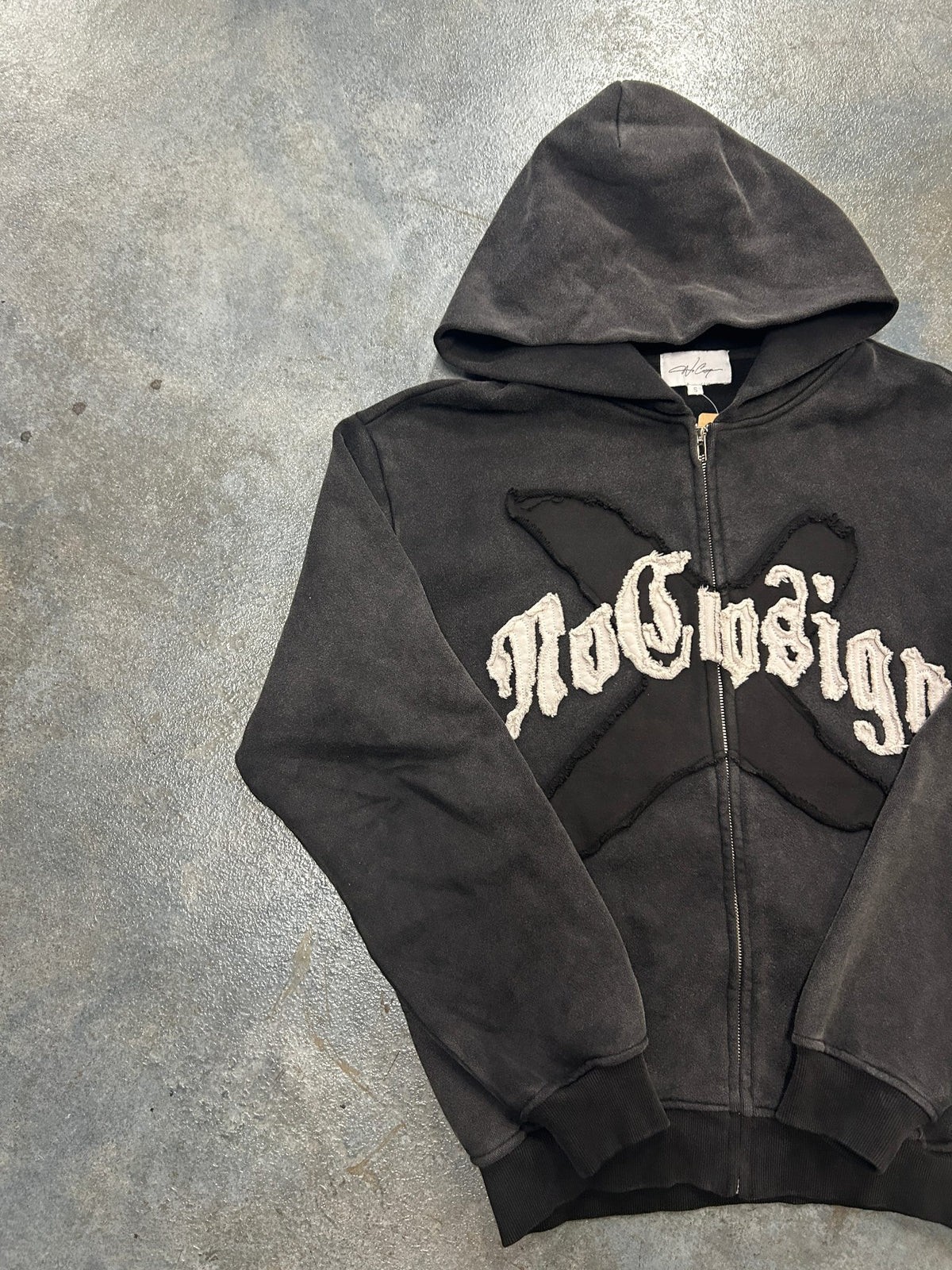 No Cosign Shadow Banned Black Zip Up