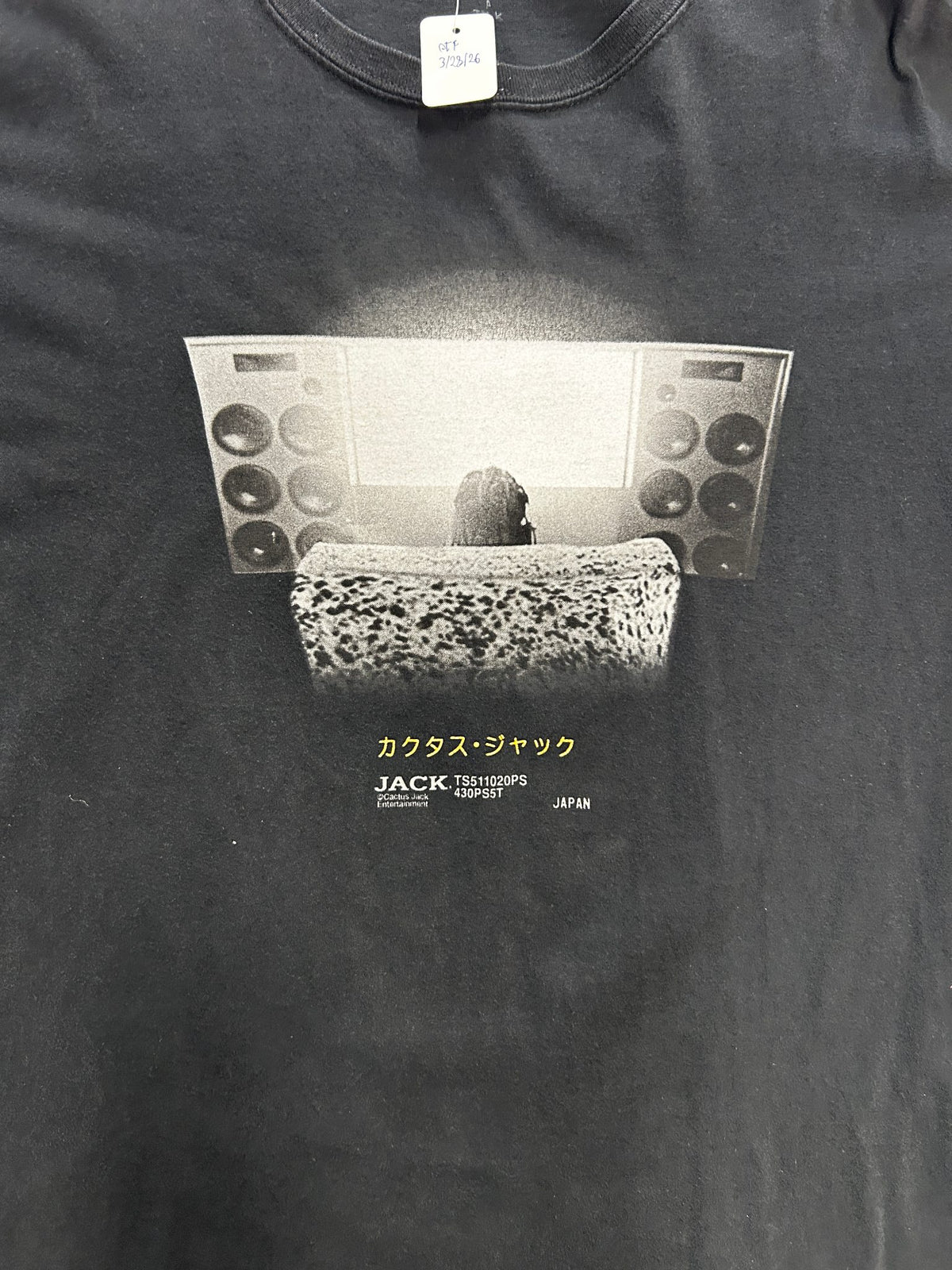 Travis Scott cactus jack x Playstation Black Tee