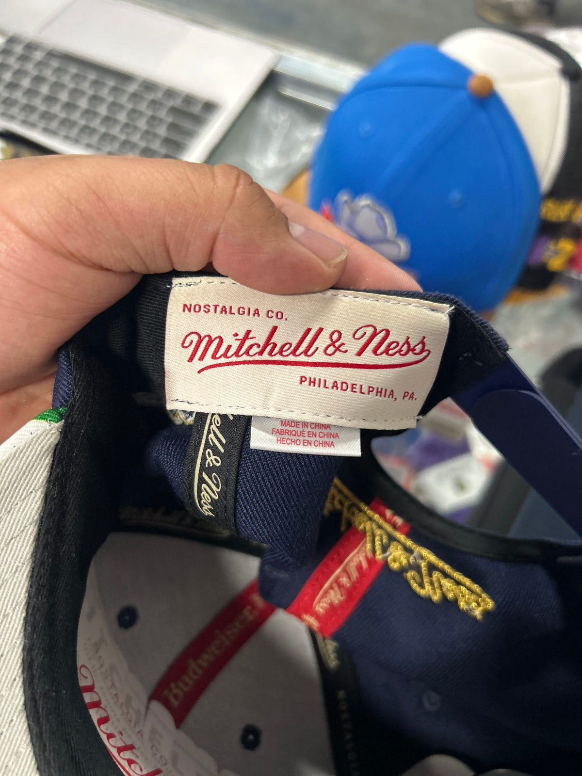 Mitchell & Ness x Budweiser "Courtside" NBA Snapback Hat