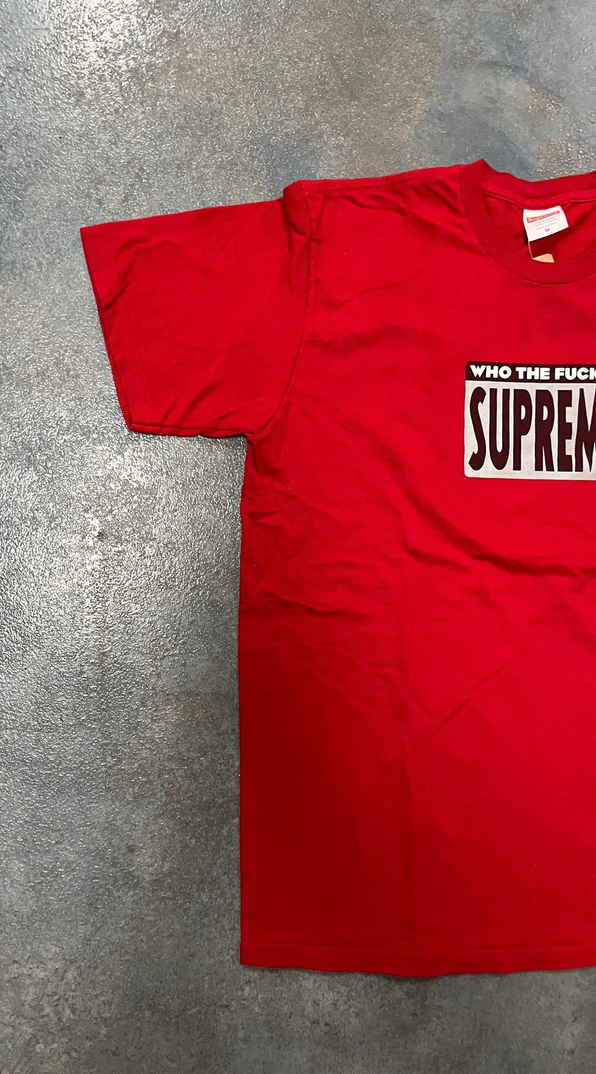 Who the Fuck Is SUPREME Red Tee