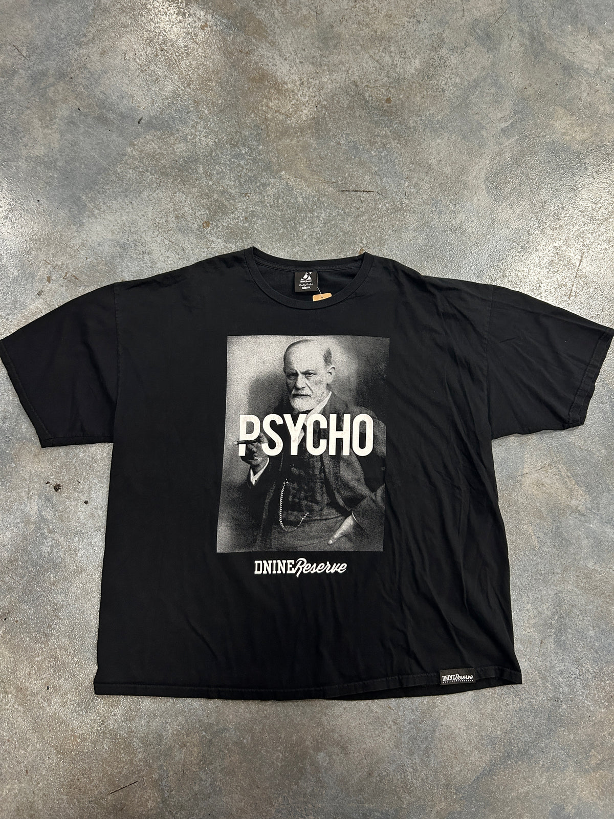Psycho "IF YOU WANT TO LIVE A LIFE, GET PREPARED FOR DEATH -SIGMUND FREUD" Black Tee