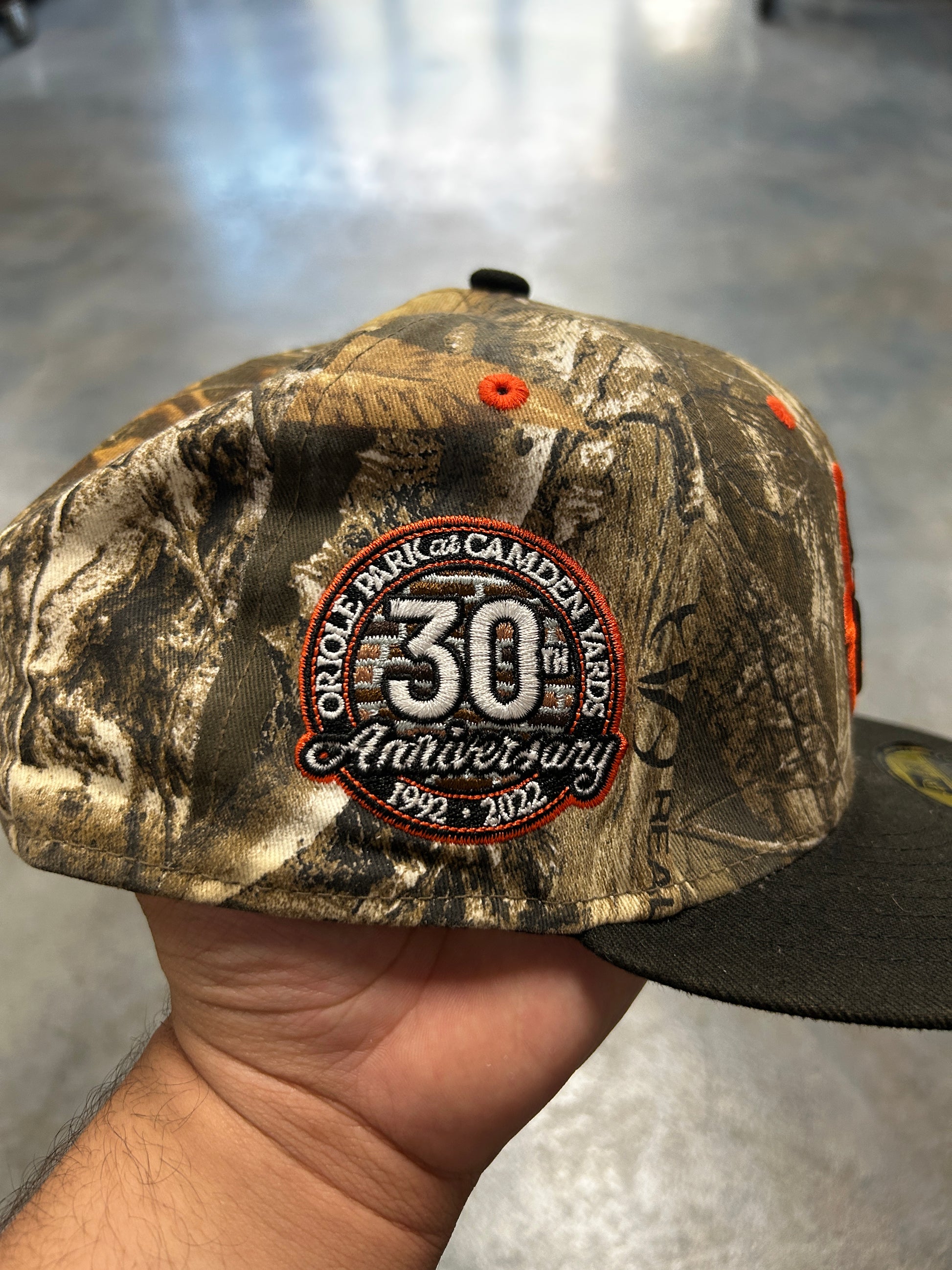 New Era Baltimore Orioles 30th Anniversary Real Tree Camo Collaboration Fitted Hat 7 3/4 (R)