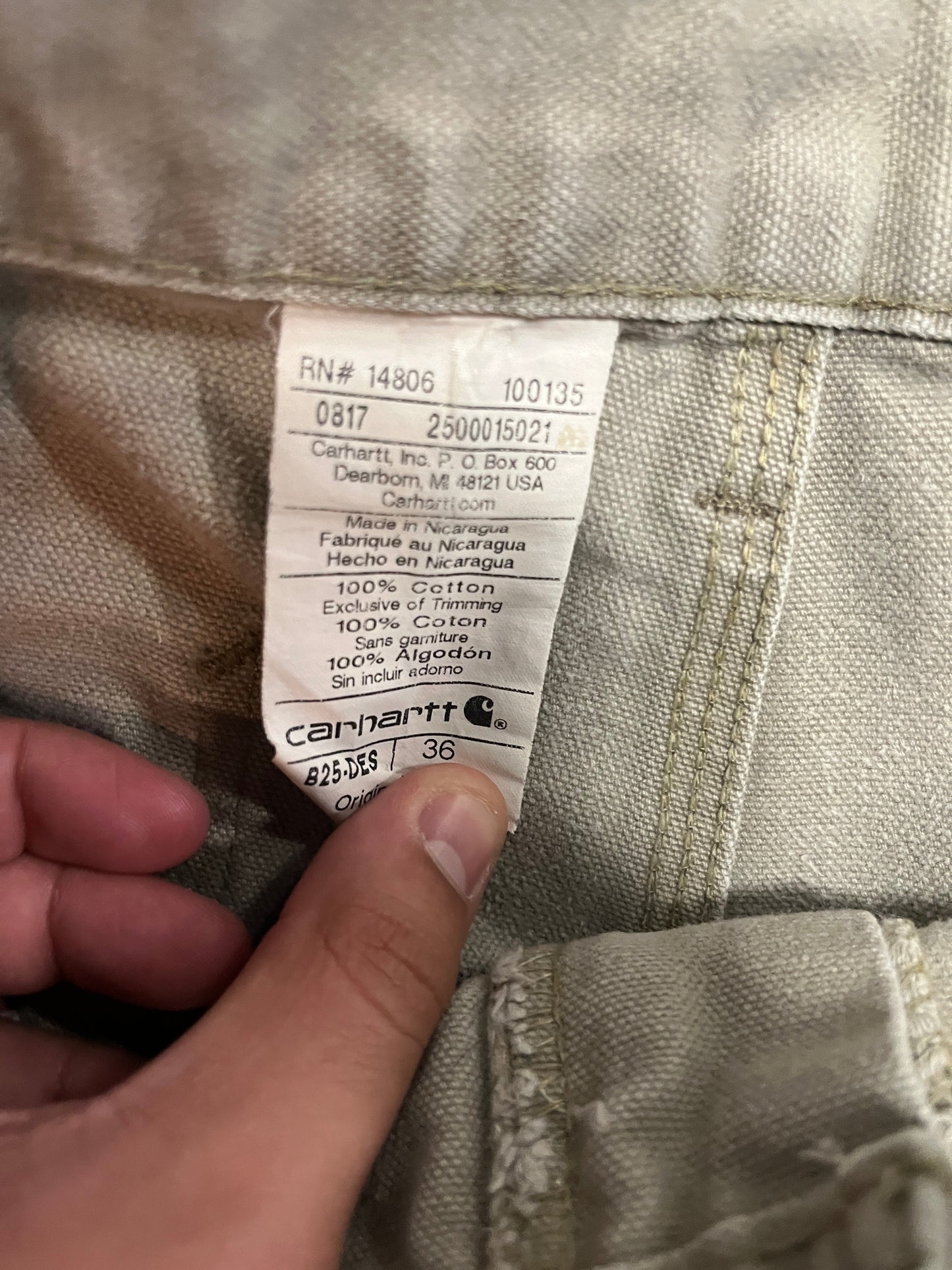 Carhartt Vintage Grey jean cargo jorts OTF