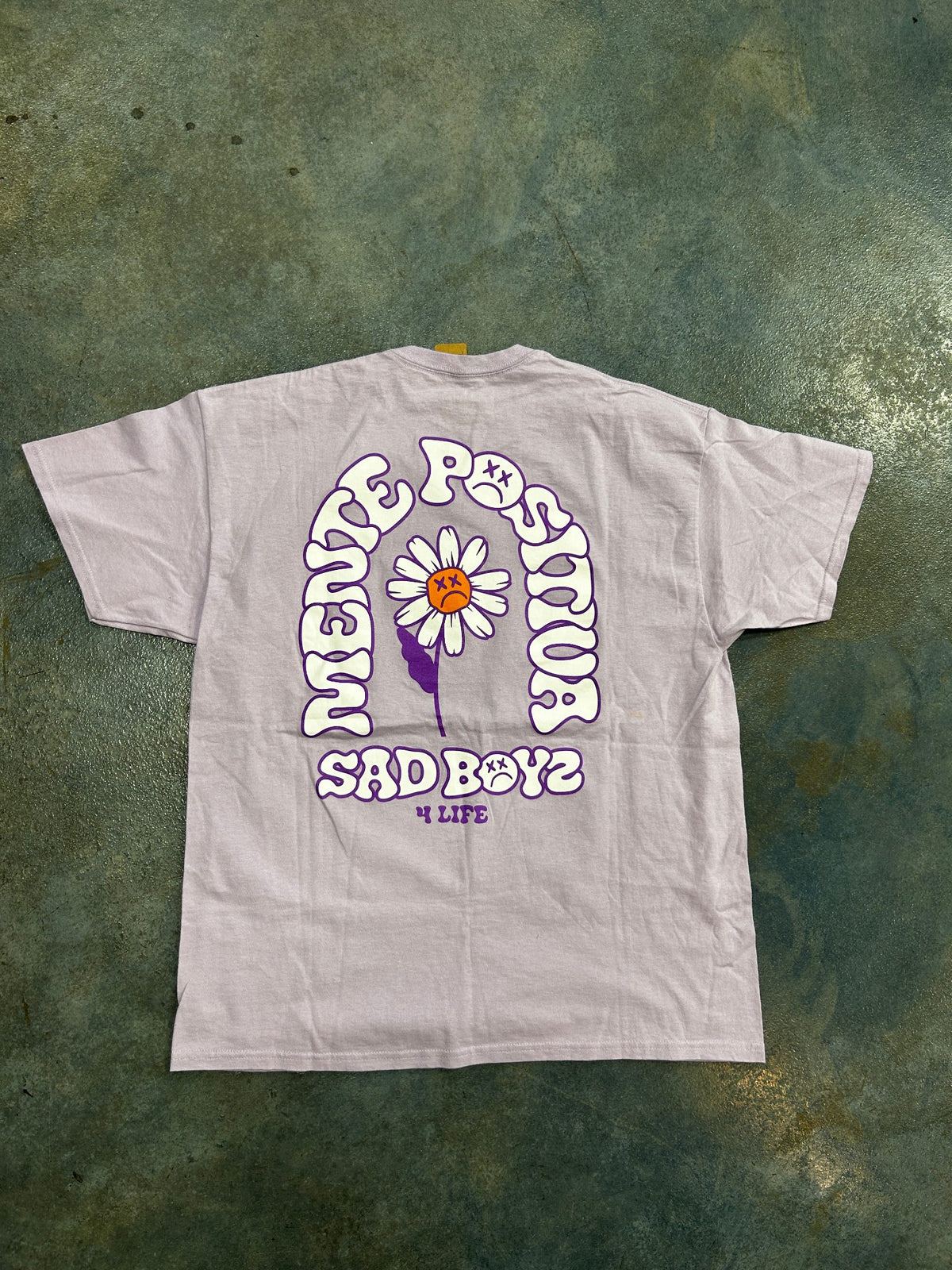 Sad BoyZ 4 Life Mente Positiva Lavender Purple Graphic Tee