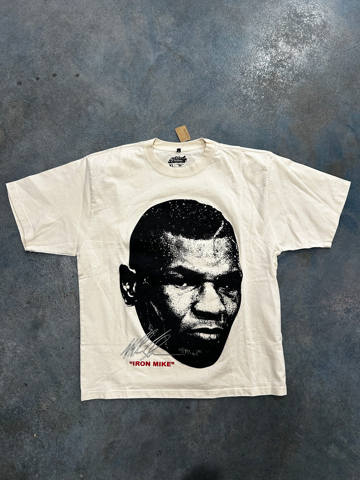Modern Vintage Mike Tyson "Iron Mike" Graphic Cream Tee