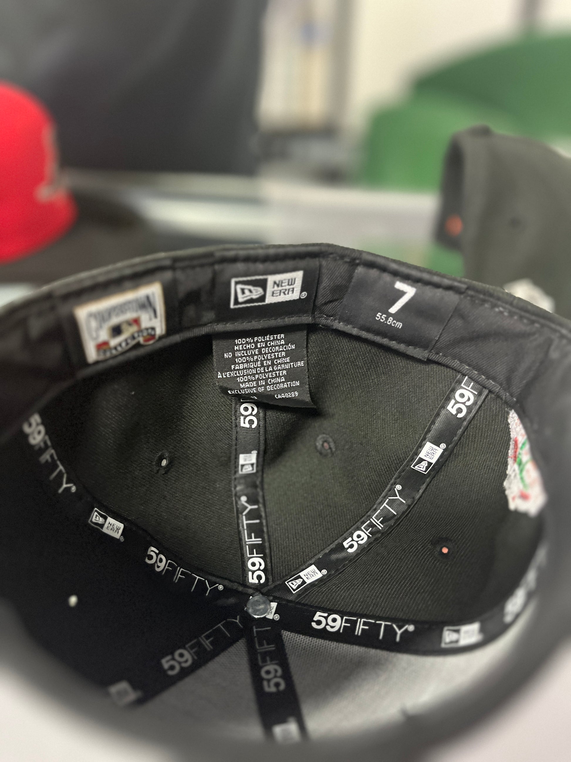 New Era Arizona Diamondbacks 2001 World Series 59 Fifty RattleSnake Black Green Fitted Hat (I)