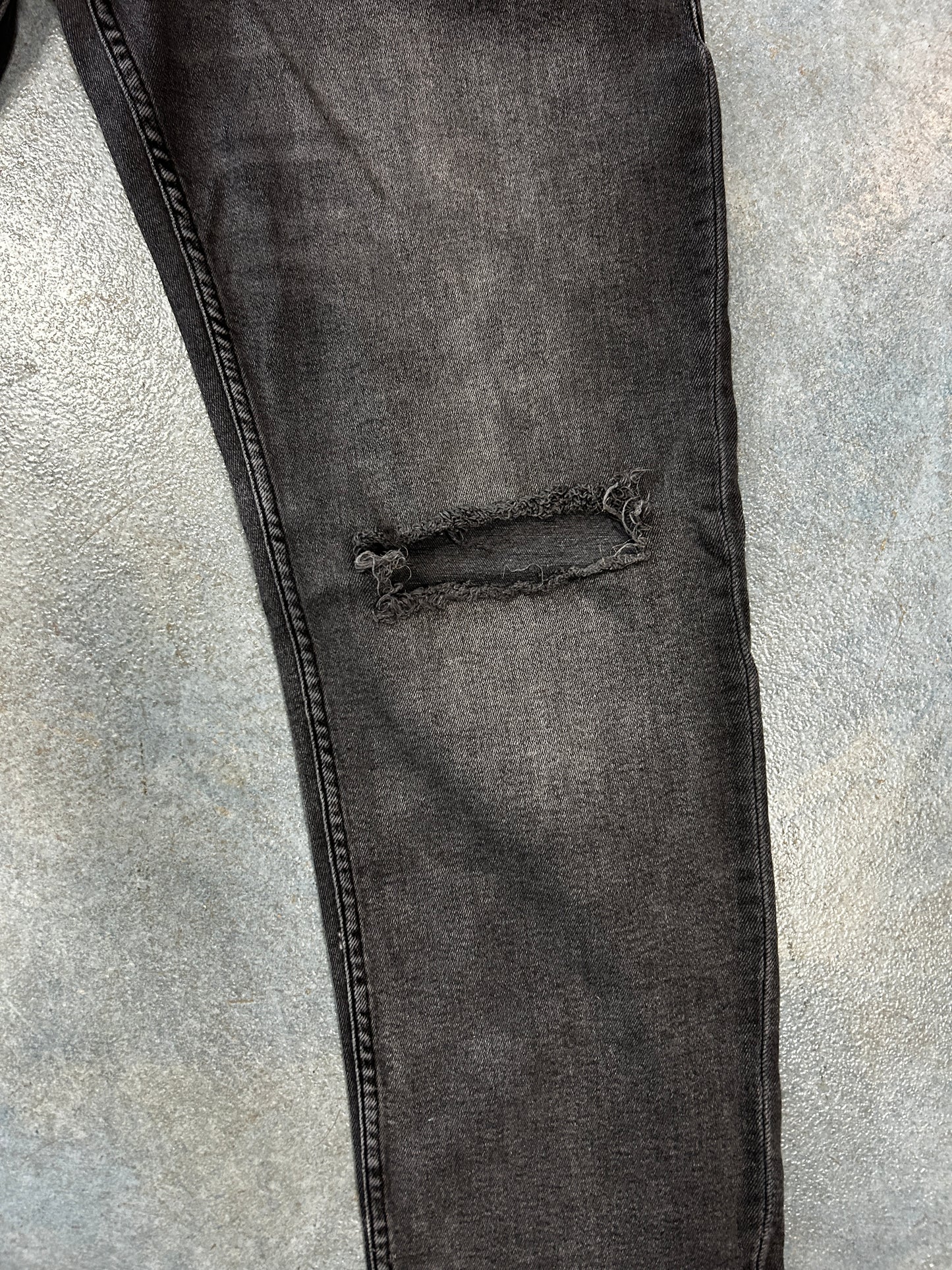 True Religion Black denim Jeans Relaxed Slim 34W (RC) OTF