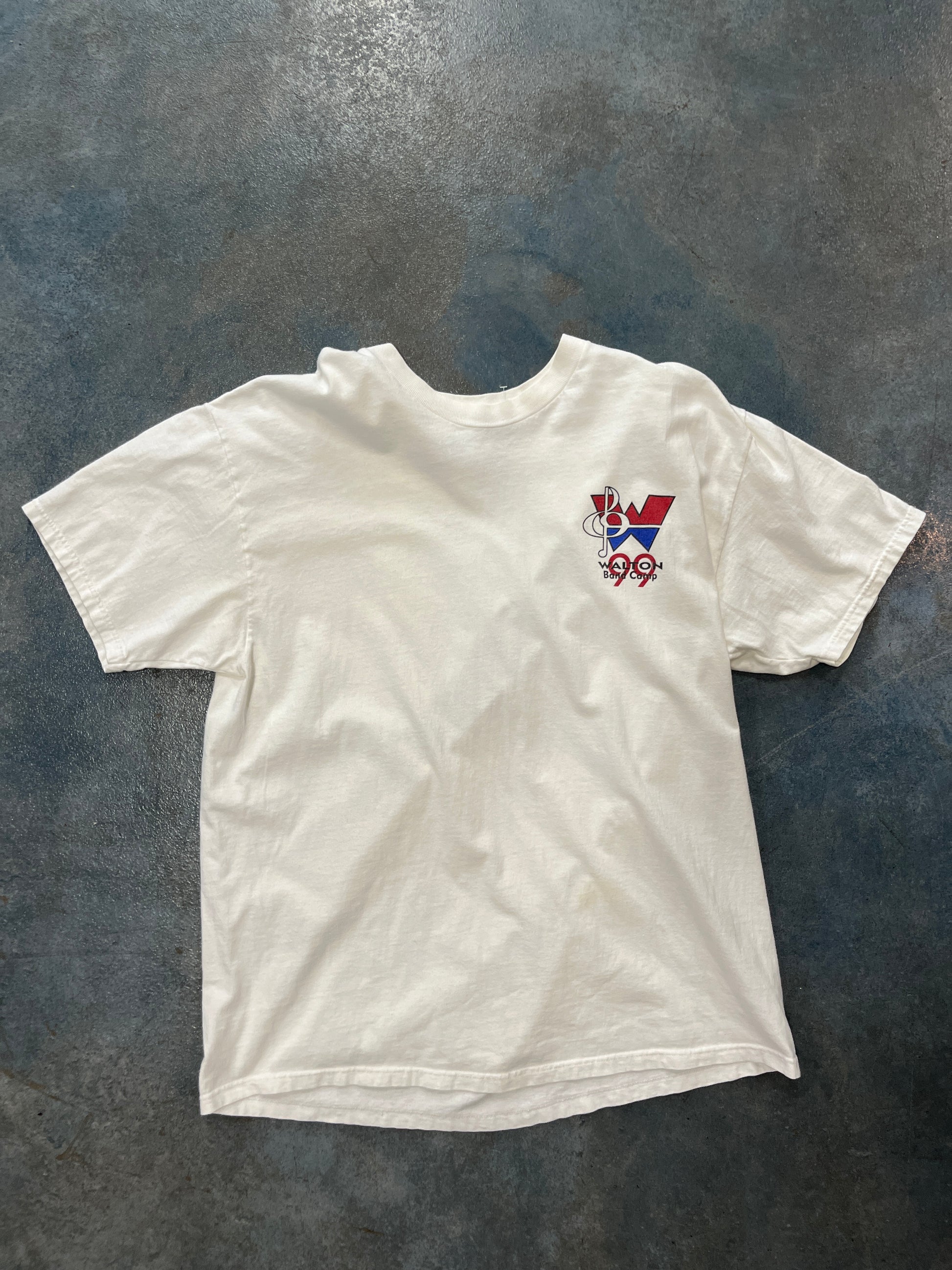 Vintage 89’ Back to the Future II Walton Band Camp White T-Shirt OTF