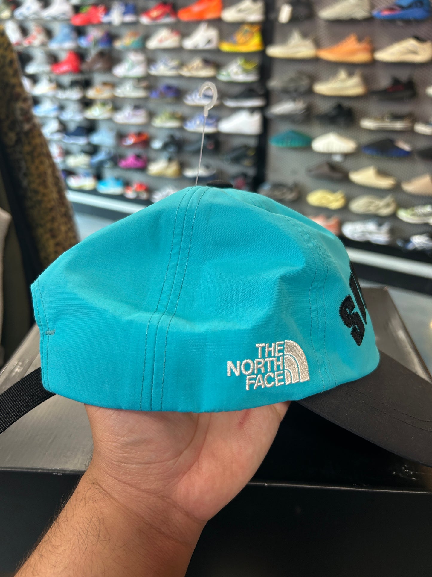 Supreme The North Face Arc Logo 6-Panel Teal OTF