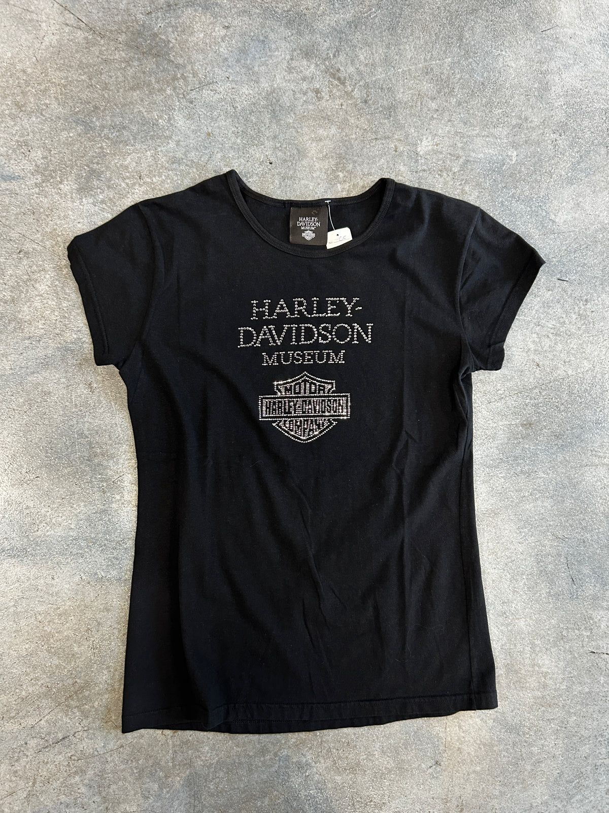 Women's Harley Davidson Museum Crystal Black Tee