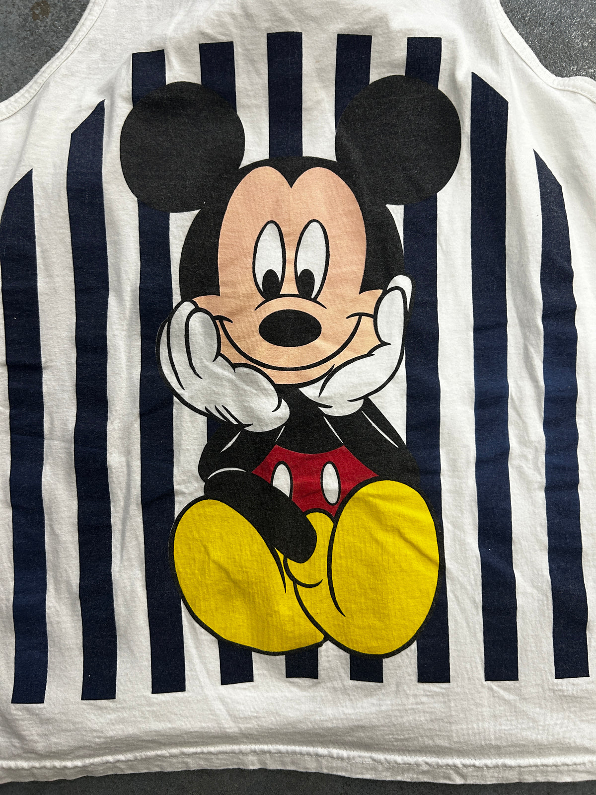 Mickey Mouse Tank Top Blue Strips